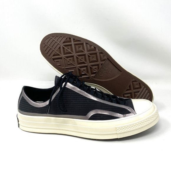 💖MEGA SALE💖Converse Women 170768C CHUCK 70 TAPE SEAM OX Black Canvas Low Shoes - Picture 5 of 9